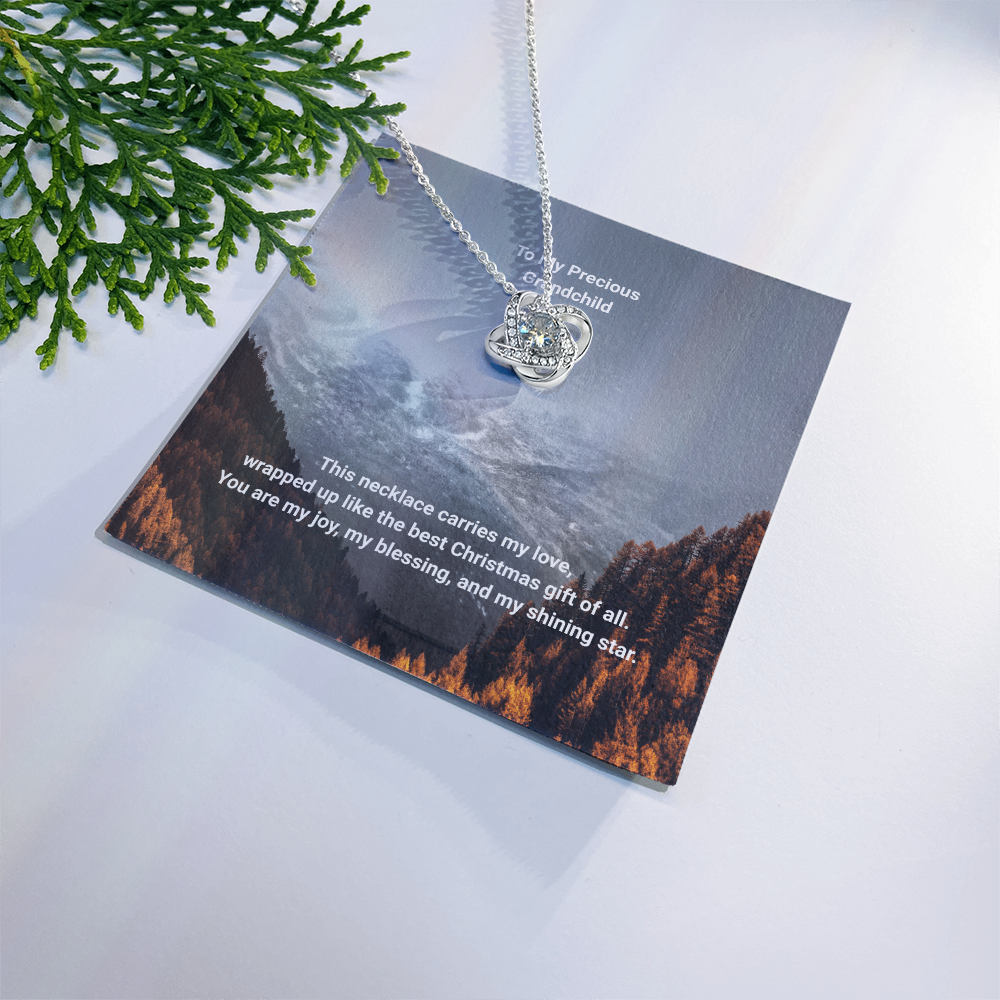 Show some grandparent love with a Love Knot Necklace