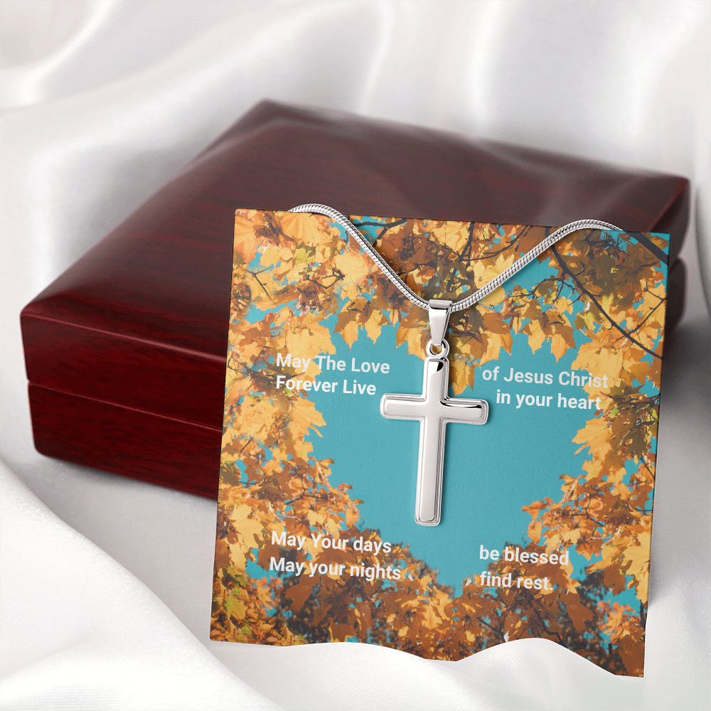 Love of Christ- Fall, snake chain necklace