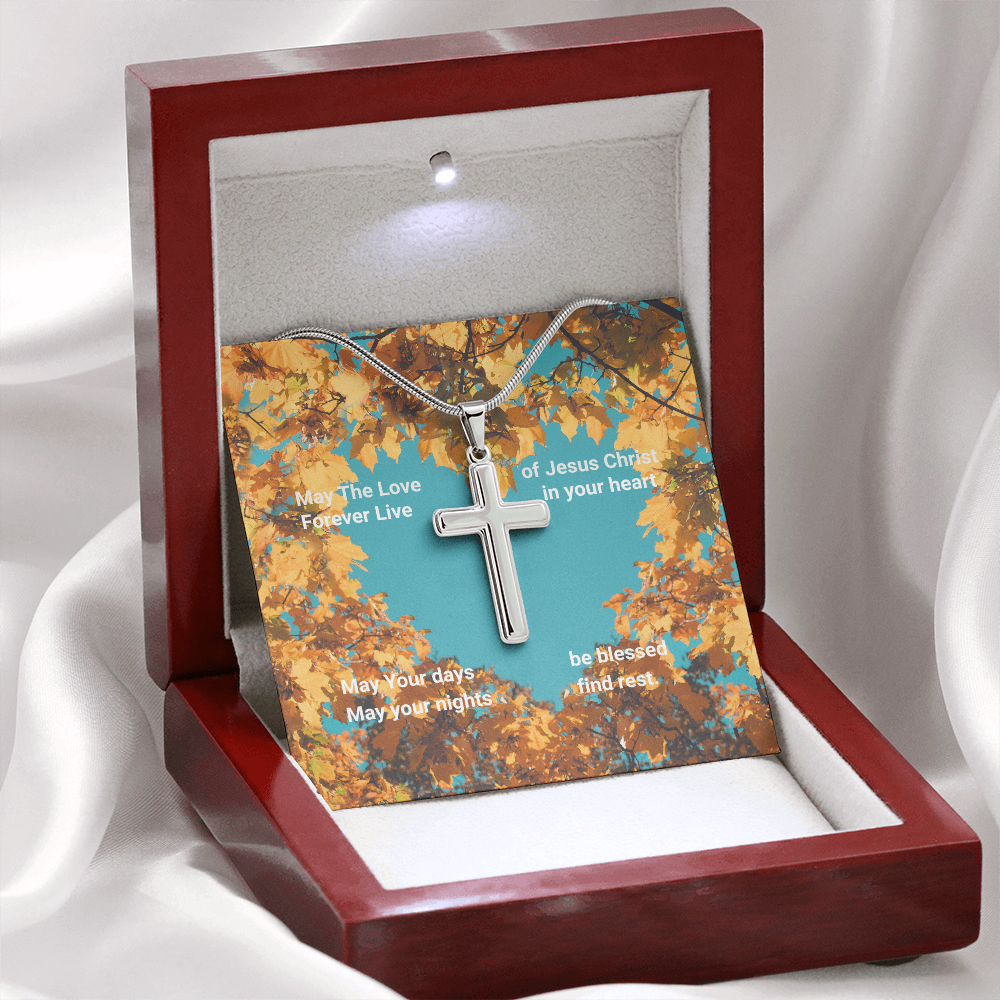 Love of Christ- Fall, snake chain necklace