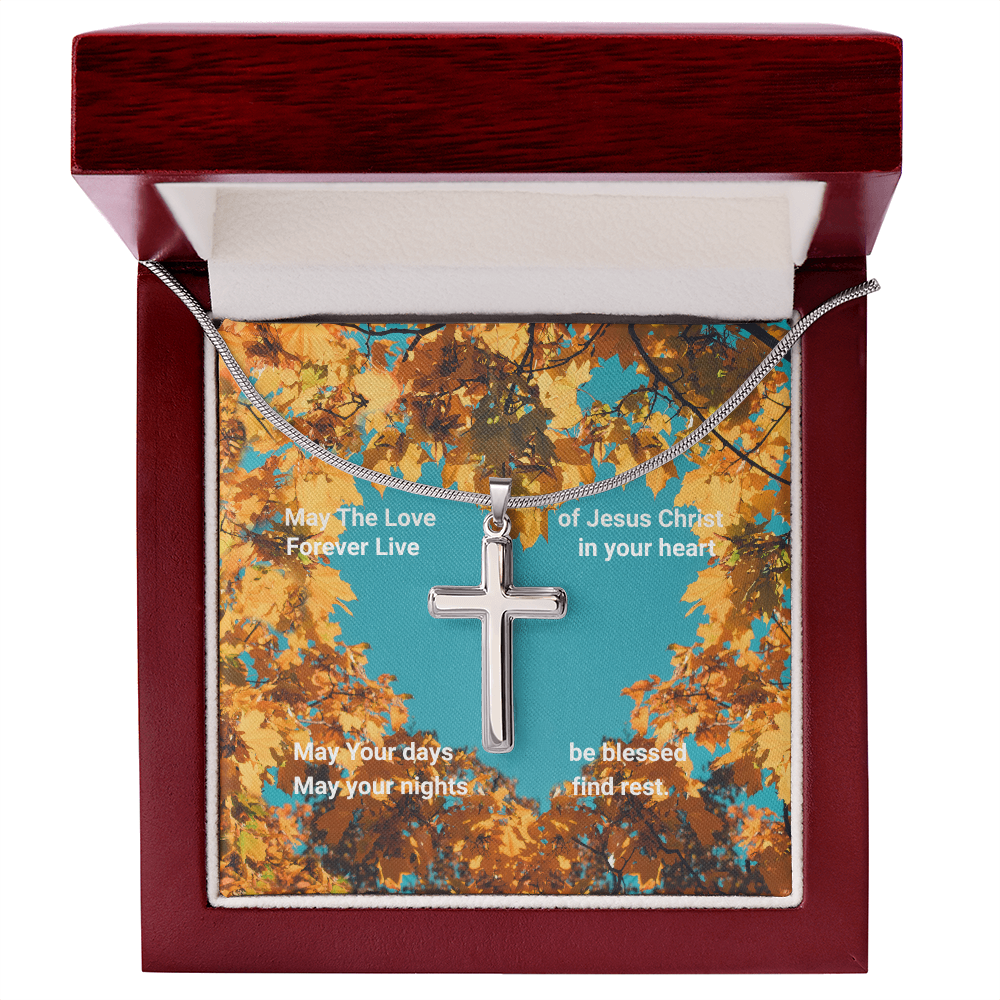 Love of Christ- Fall, snake chain necklace