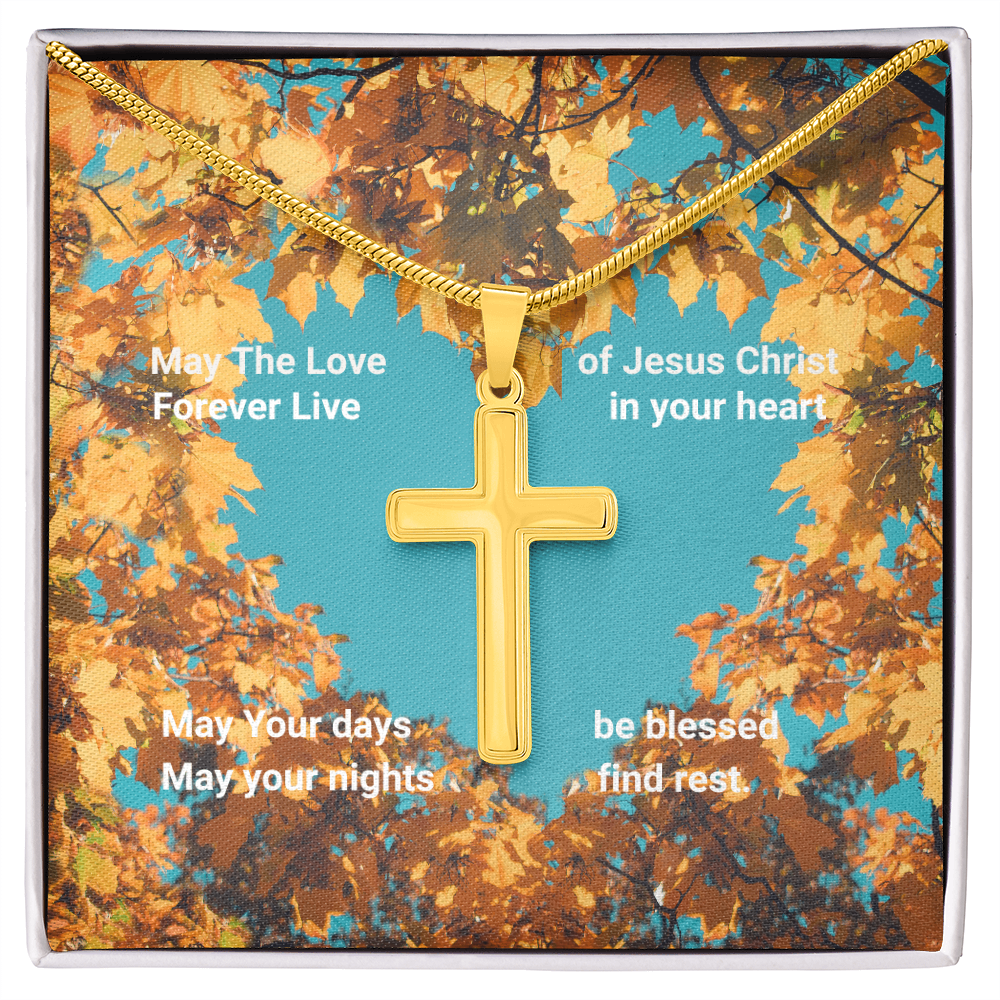 Love of Christ- Fall, snake chain necklace