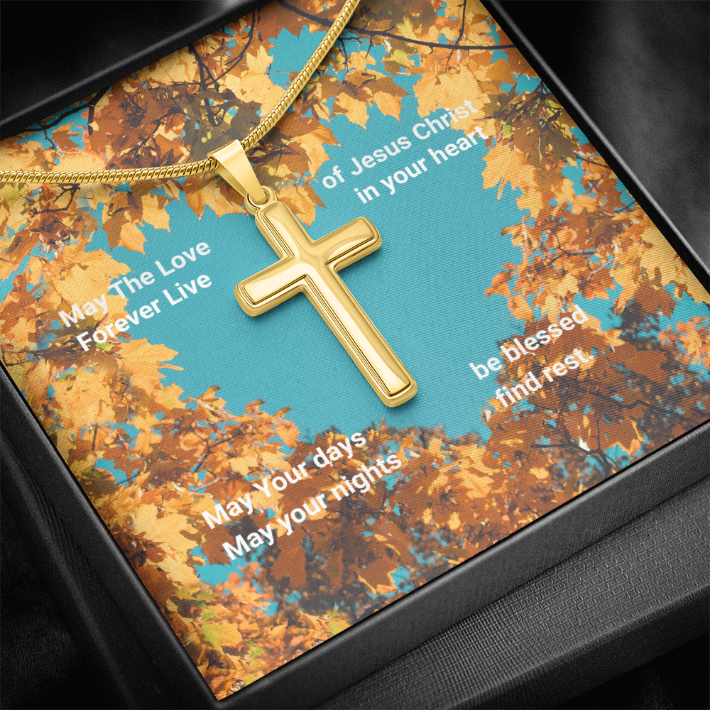 Love of Christ- Fall, snake chain necklace