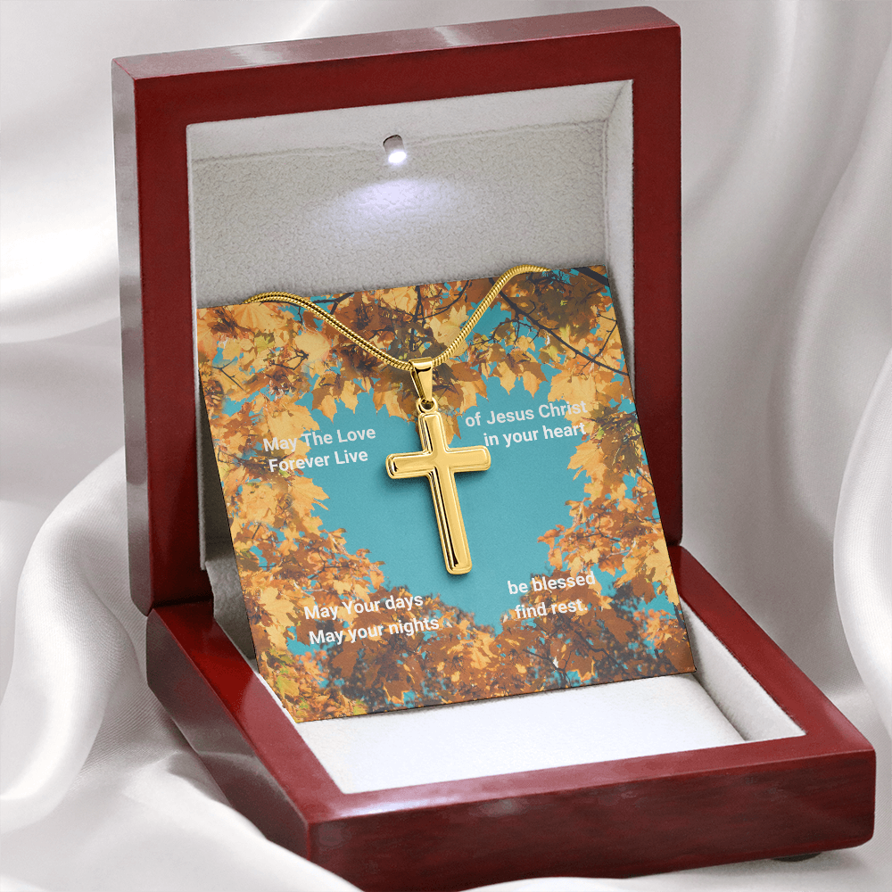 Love of Christ- Fall, snake chain necklace