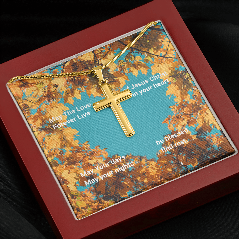 Love of Christ- Fall, snake chain necklace