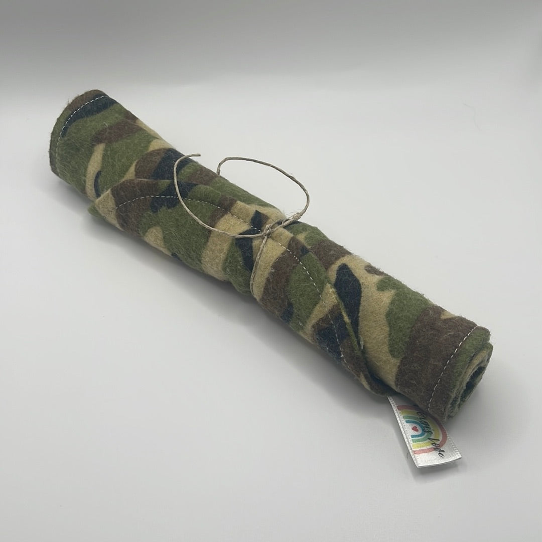 Camouflage burp cloth