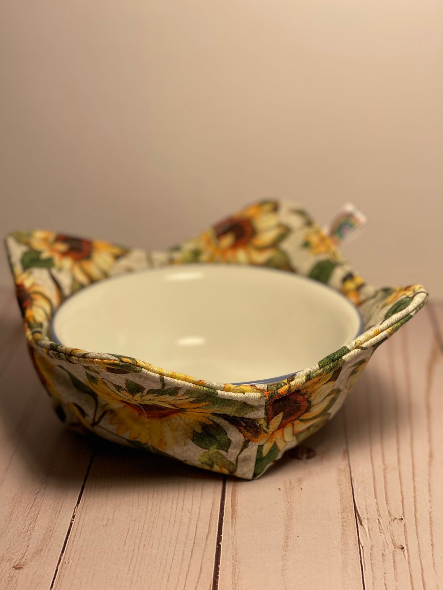 Bowl cozy - sunflowers & birds