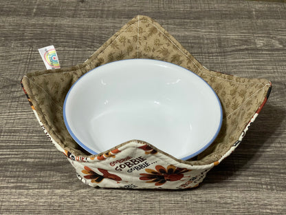 Bowl cozy - Thanksgiving  gobble til you wobble