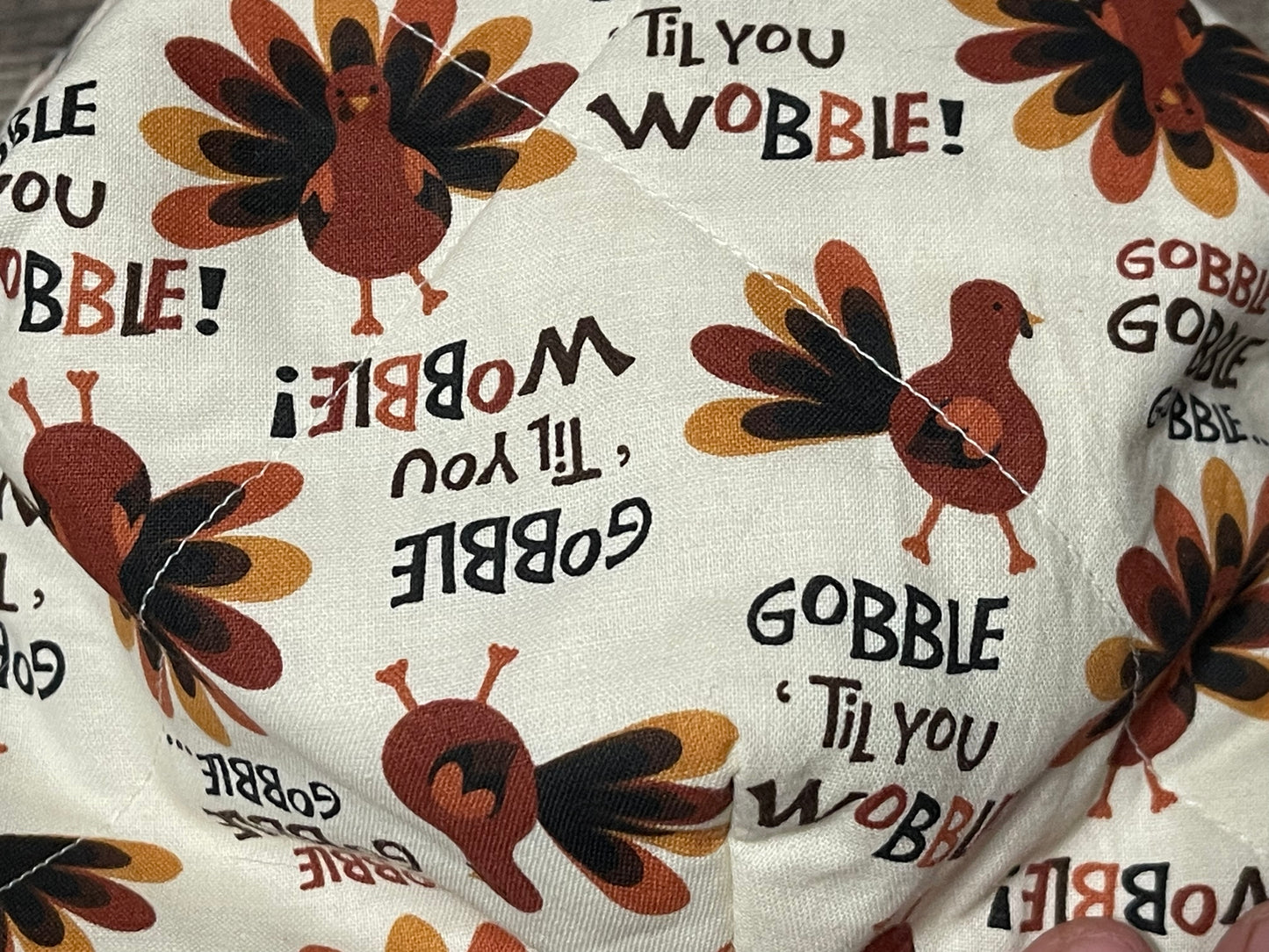 Bowl cozy - Thanksgiving  gobble til you wobble