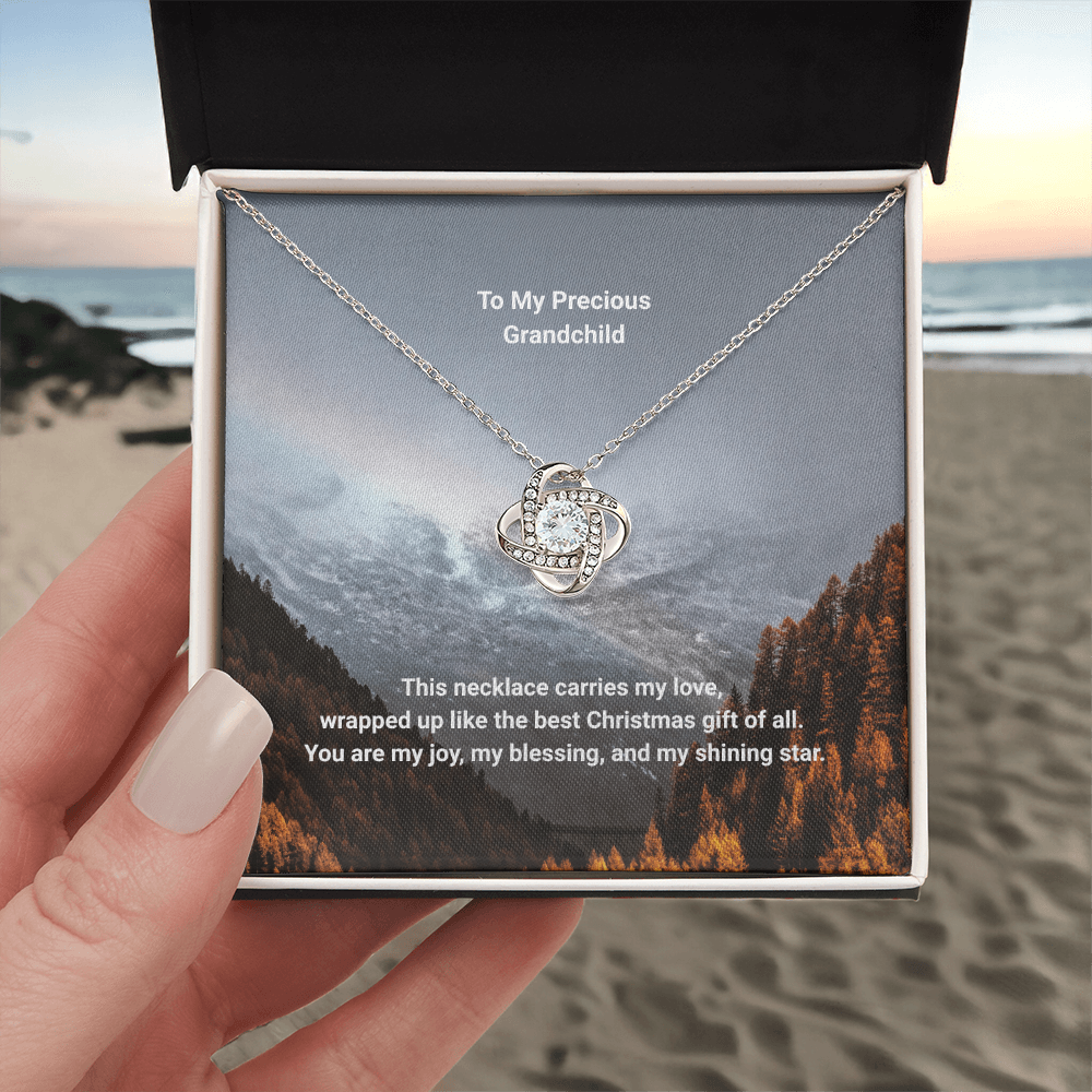 Show some grandparent love with a Love Knot Necklace