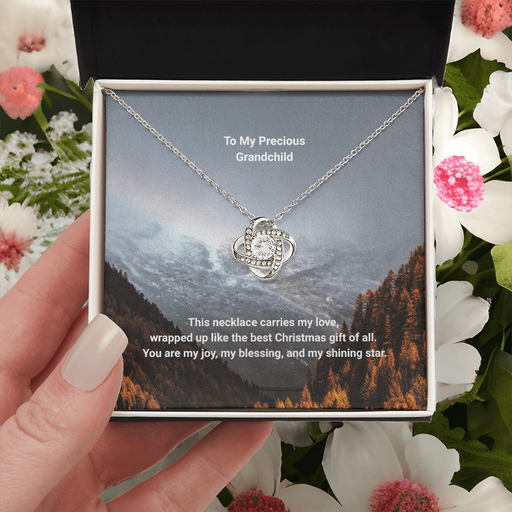 Show some grandparent love with a Love Knot Necklace