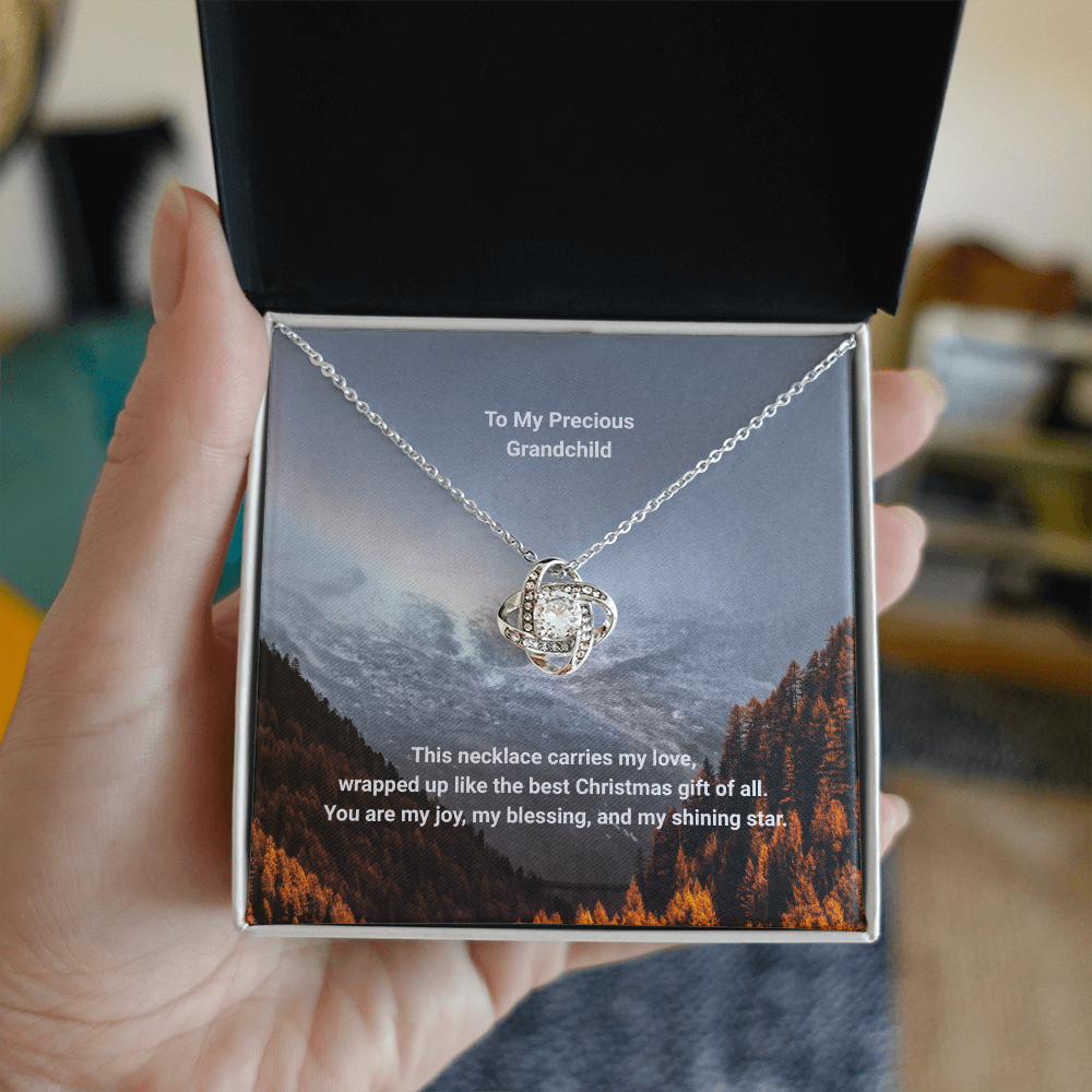 Show some grandparent love with a Love Knot Necklace