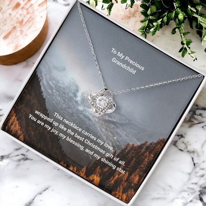 Show some grandparent love with a Love Knot Necklace