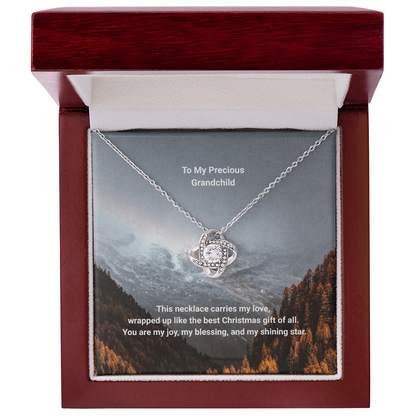 Show some grandparent love with a Love Knot Necklace