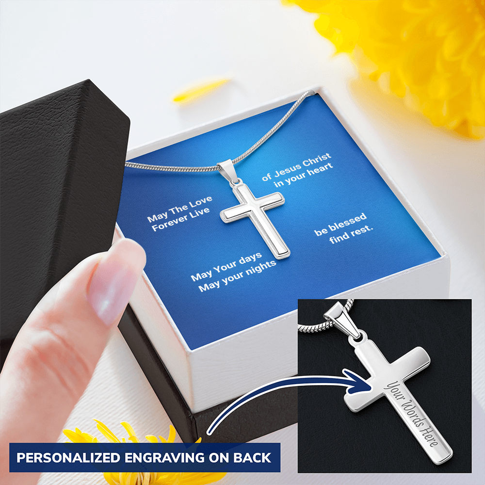 Personalized Cross necklace