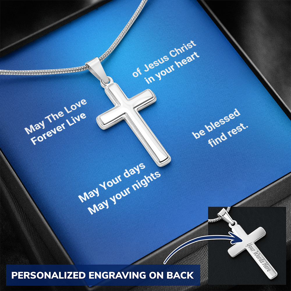 Personalized Cross necklace