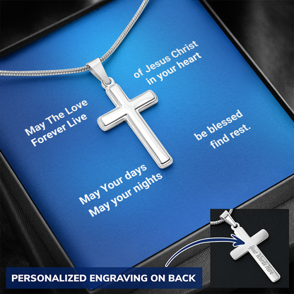 Personalized Cross necklace