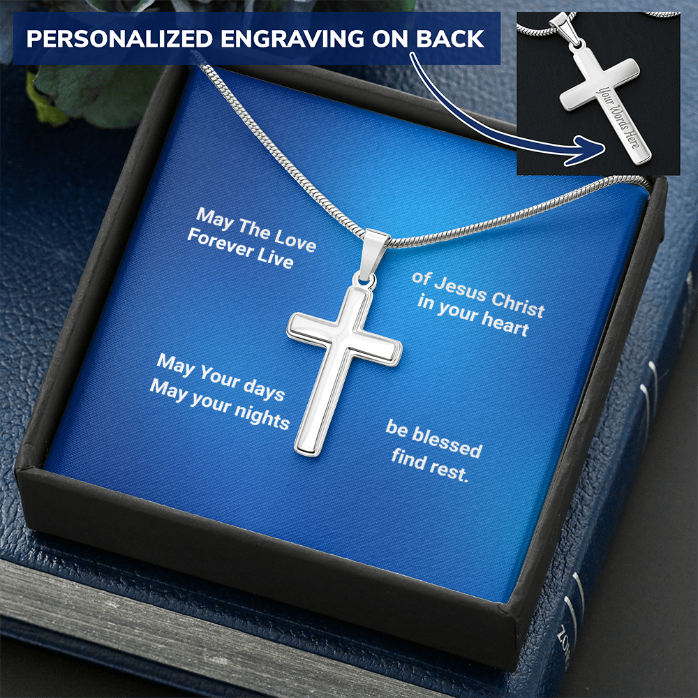 Personalized Cross necklace