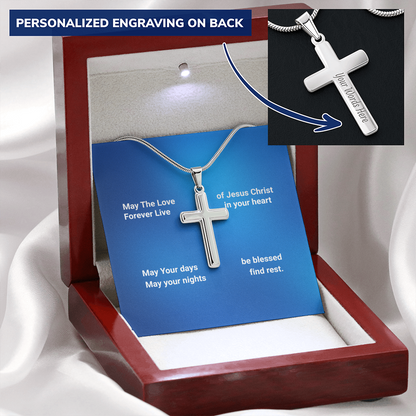 Personalized Cross necklace