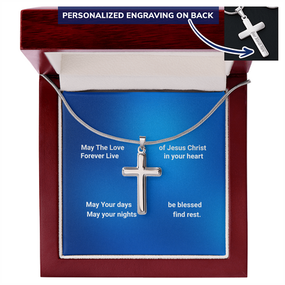 Personalized Cross necklace