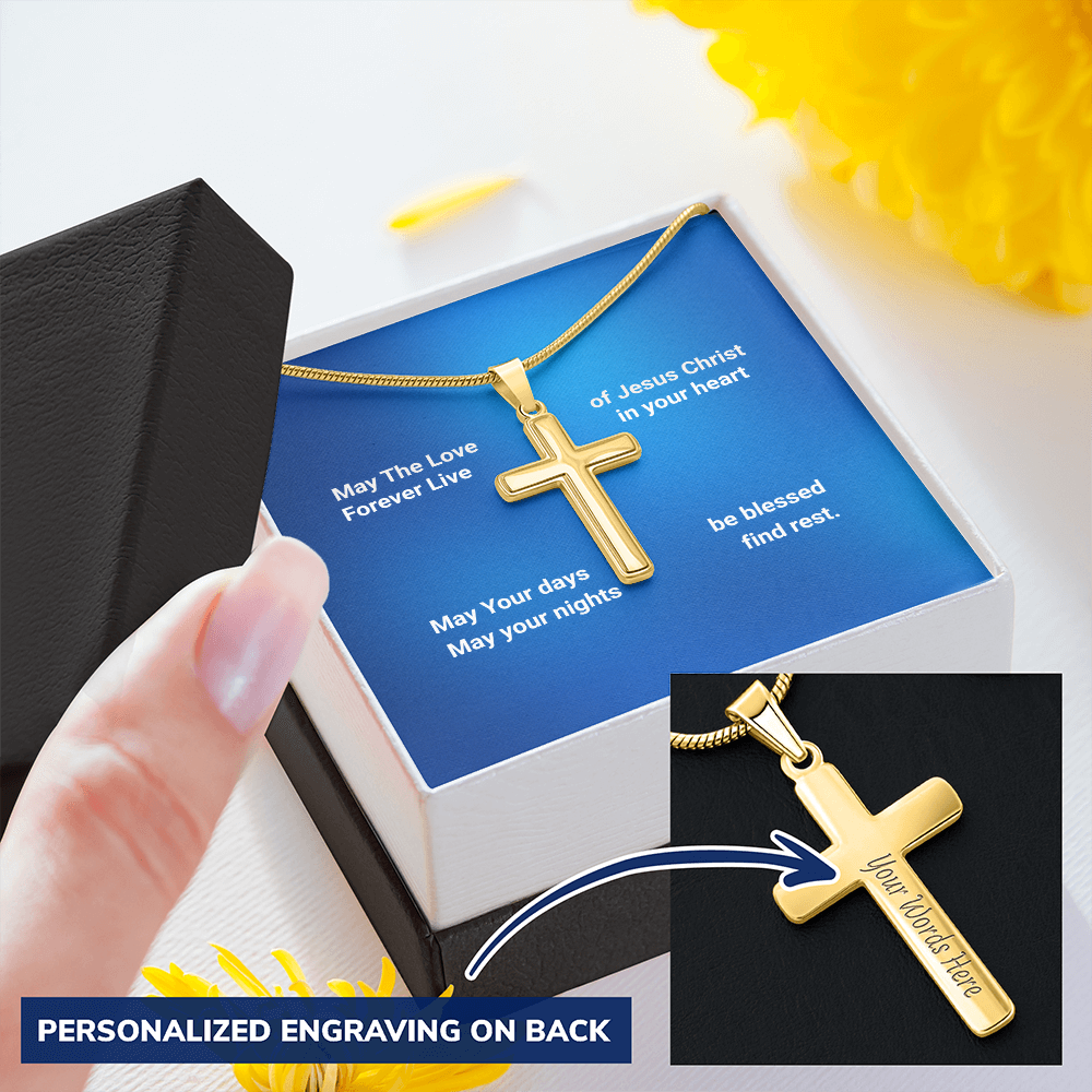 Personalized Cross necklace