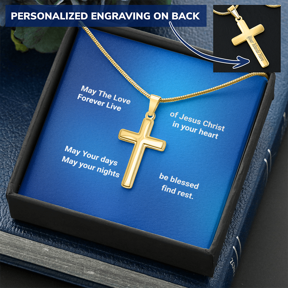 Personalized Cross necklace