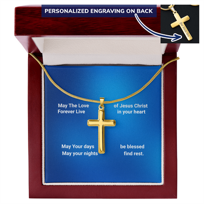 Personalized Cross necklace