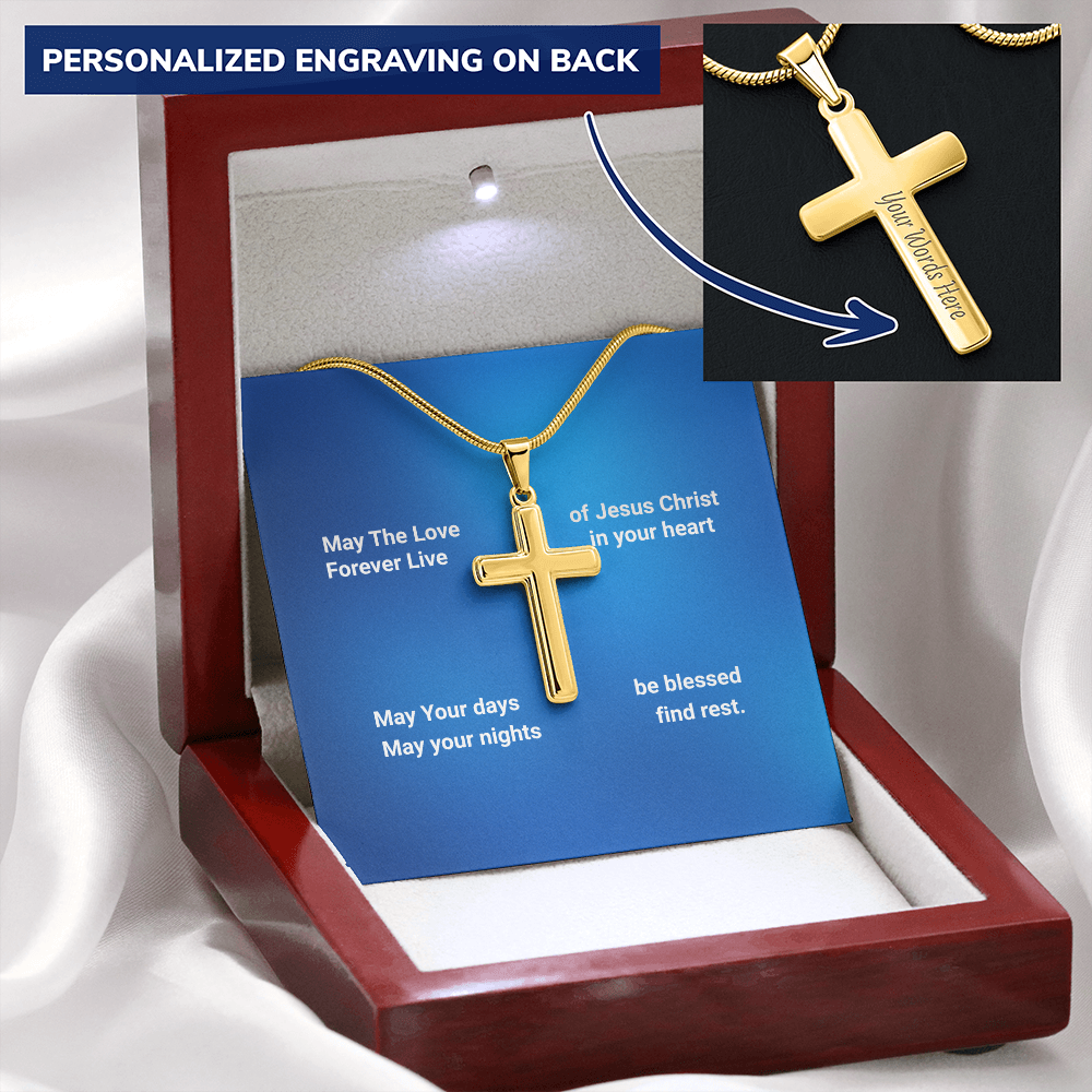 Personalized Cross necklace