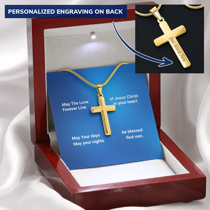 Personalized Cross necklace