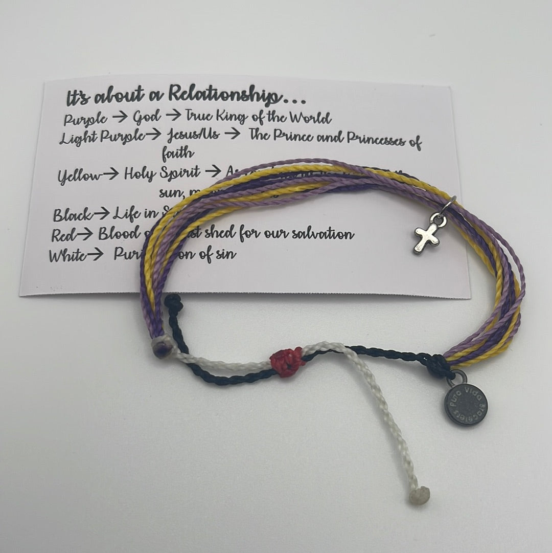 Puravida bracelet with cross