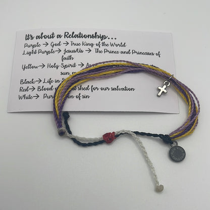 Puravida bracelet with cross