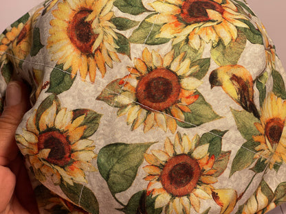 Bowl cozy - sunflowers & birds